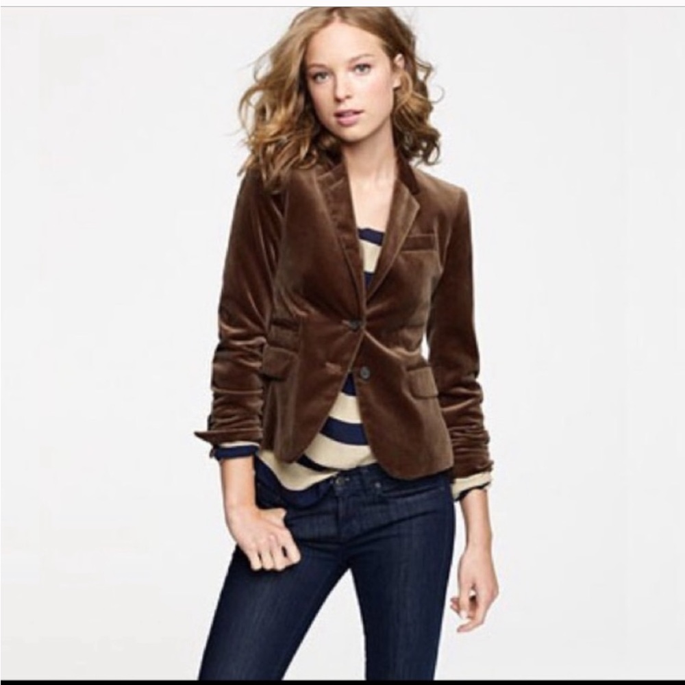 J.Crew Women’s Velvet Schoolboy Blazer